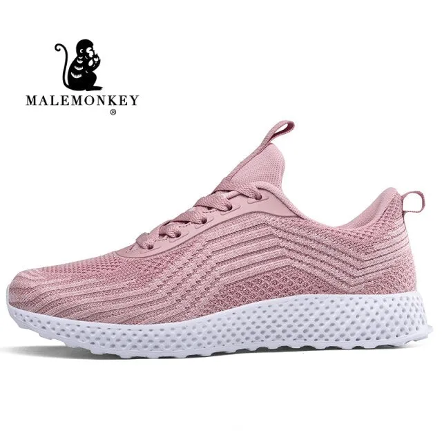 2021 Women Sports Shoes Black Casual Fashion Female Running Shoes Outdoor Sports Comfortable Breathable Walking Ladies Sneakers