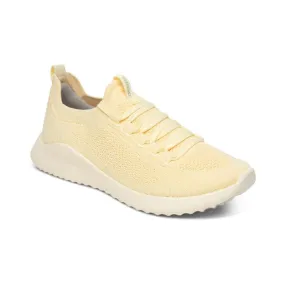 Aetrex Women's Carly Sneakers- Lemon