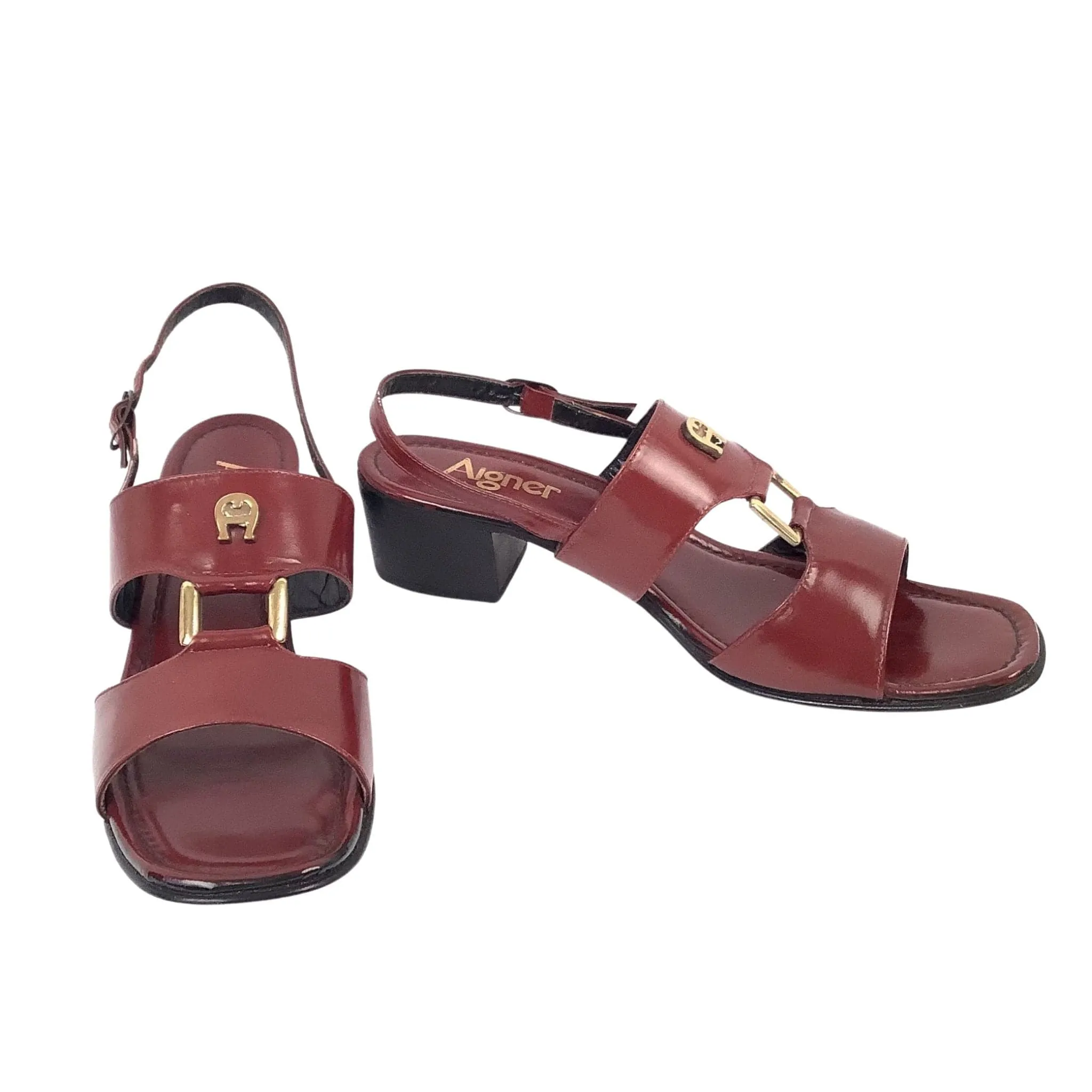 Aigner Block Heel Sandals