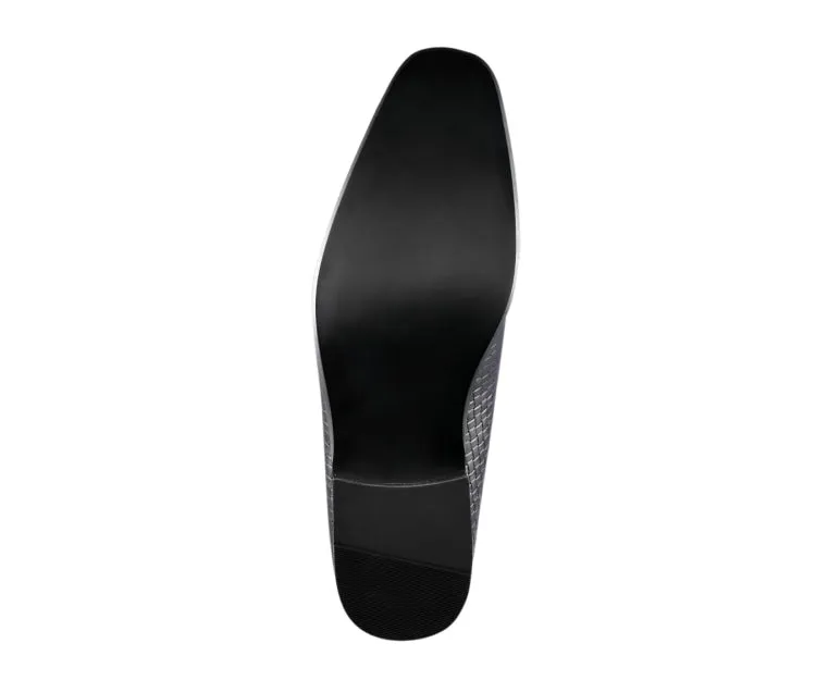 Amali Wren Elegant Dress Loafers Men’s Pu Leather Black