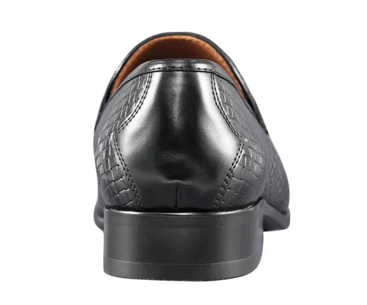 Amali Wren Elegant Dress Loafers Men’s Pu Leather Black