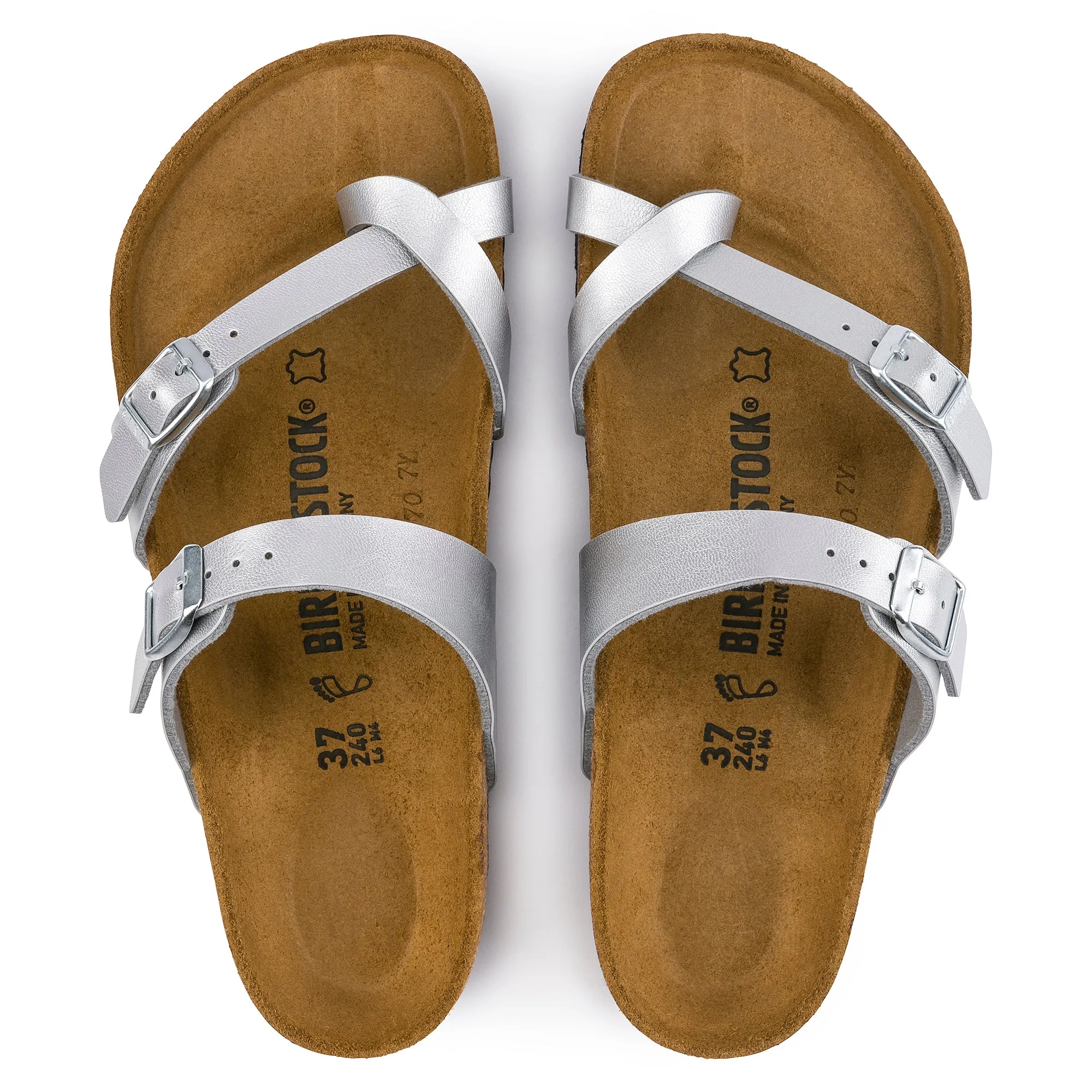 Birkenstock Mayari silver Birko-Flor