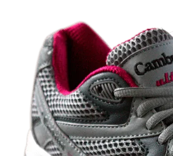 Cambrian Women's Ultra Mesh Walking Shoes- Grey/ Plum