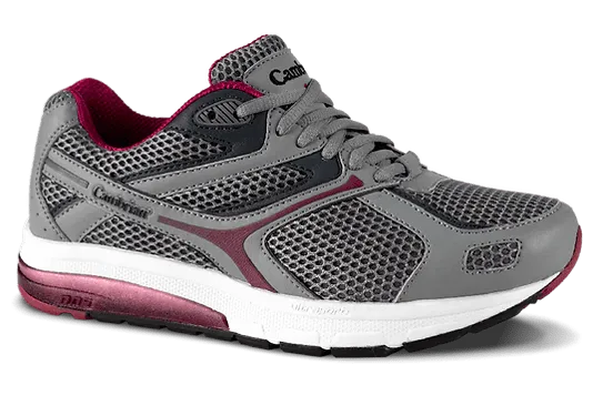 Cambrian Women's Ultra Mesh Walking Shoes- Grey/ Plum
