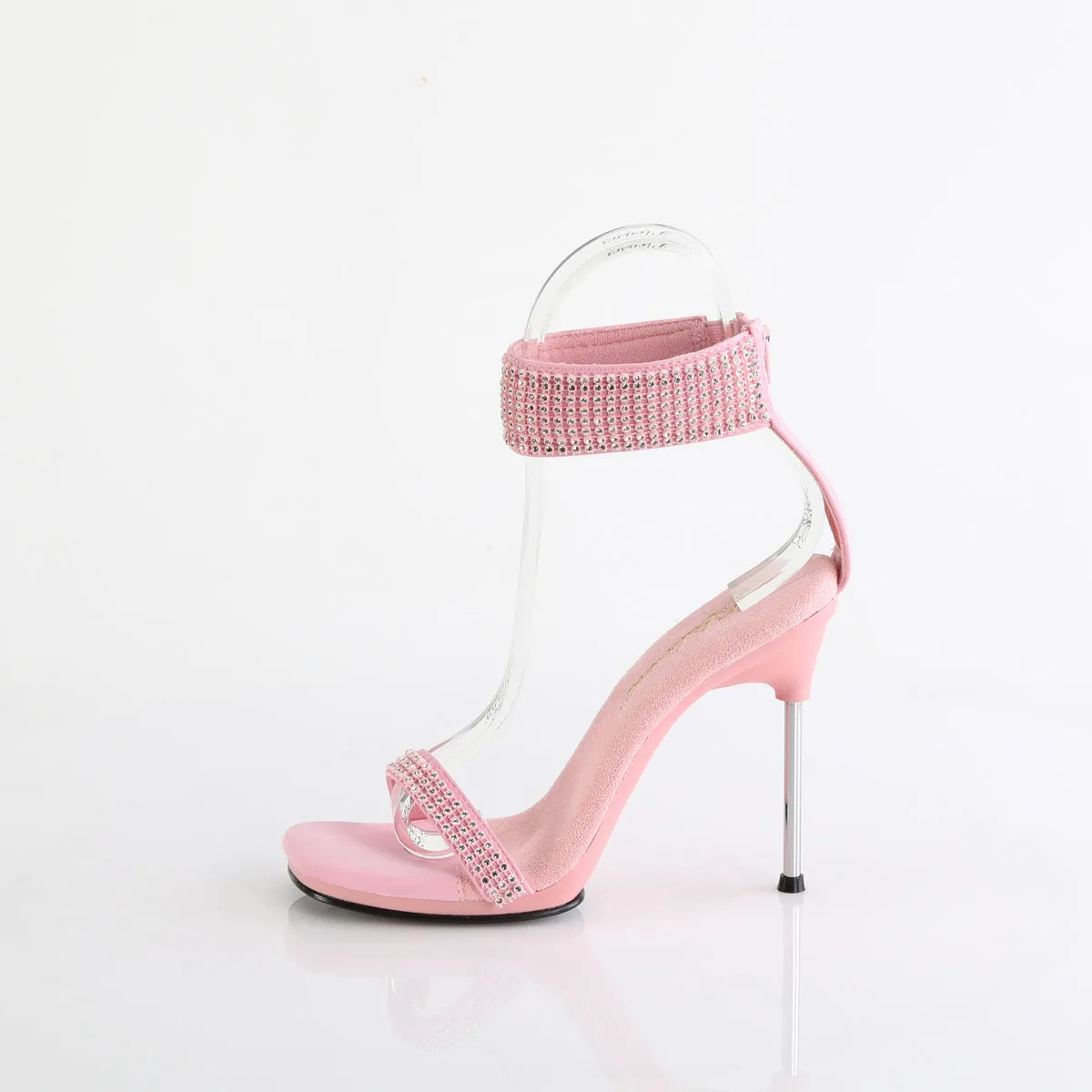 CHIC-40 Fabulicious 4 1/2" Chic Baby Pink Faux Leather Sexy Shoes (High Heels)