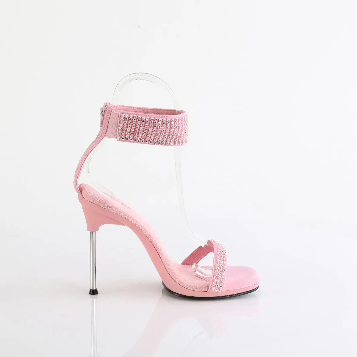 CHIC-40 Fabulicious 4 1/2" Chic Baby Pink Faux Leather Sexy Shoes (High Heels)