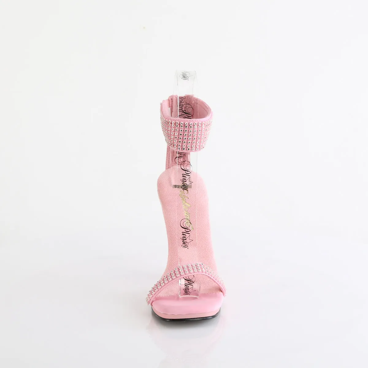 CHIC-40 Fabulicious 4 1/2" Chic Baby Pink Faux Leather Sexy Shoes (High Heels)