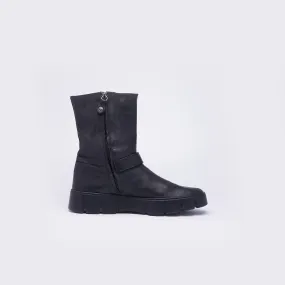 Chunky Lace-Up Ankle Boots – Stylish & Comfortable Footwear