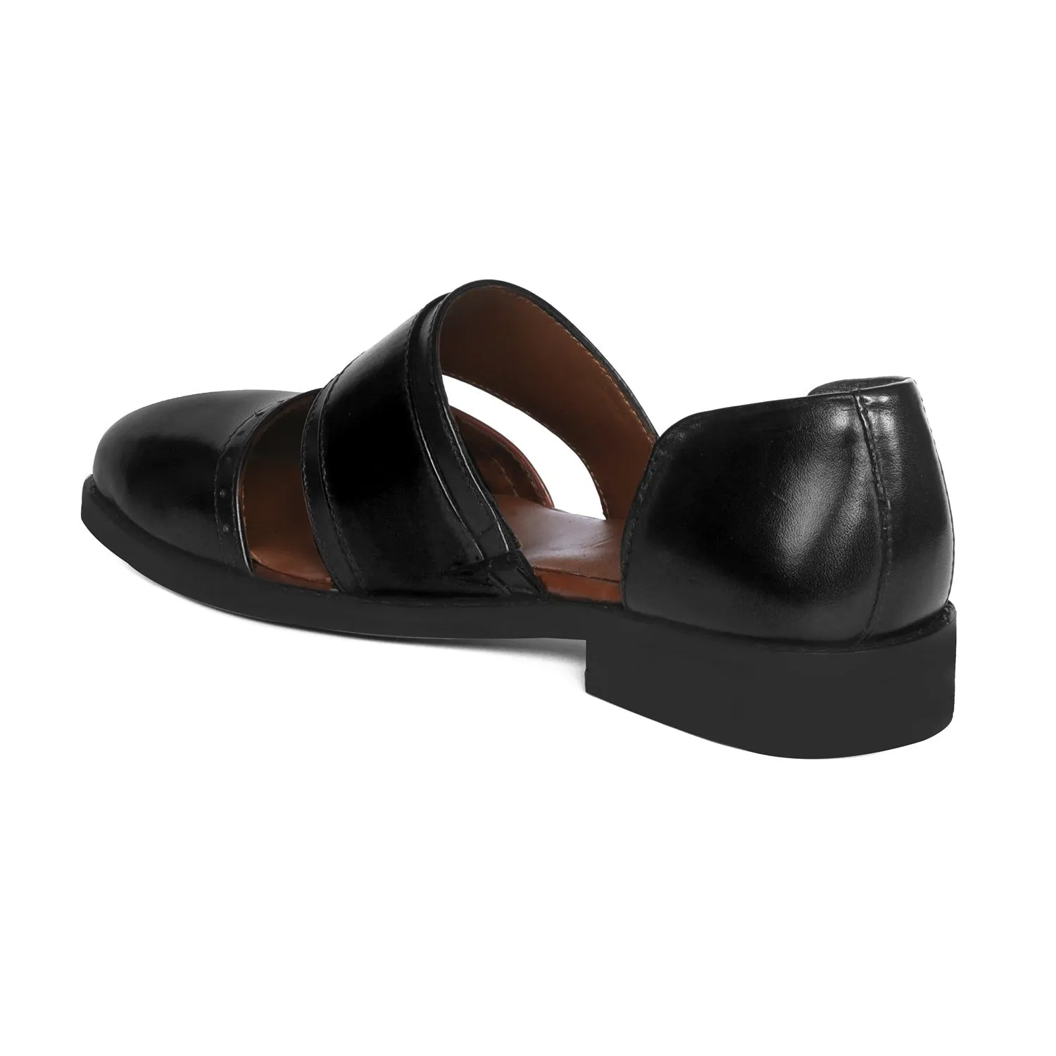 Classic Black Peshawari Sandals