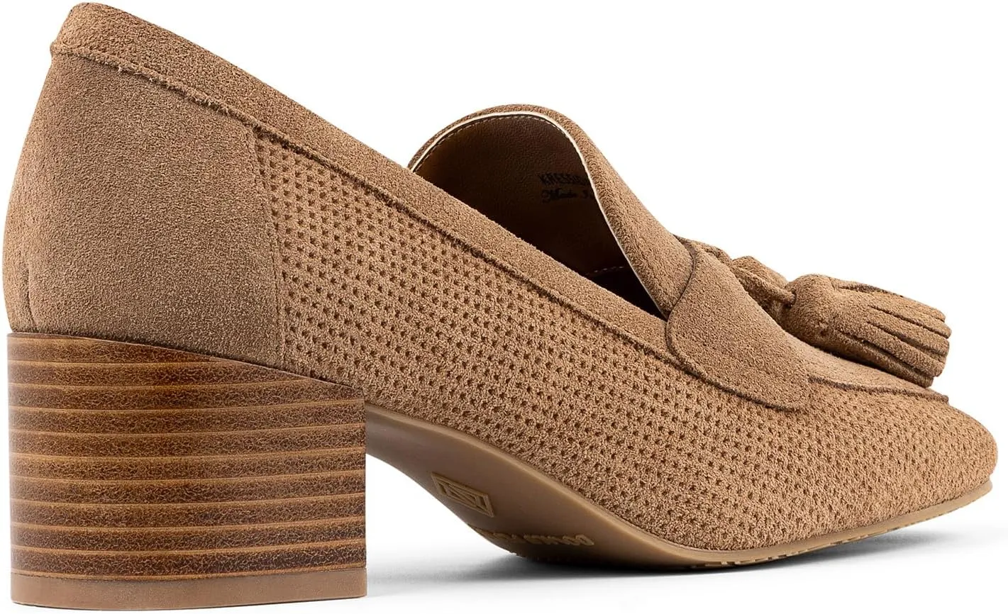 Donald Pliner Women's Kressida Dress Loafers, 2" Block Heels for Women, Slip-On Heels for Women