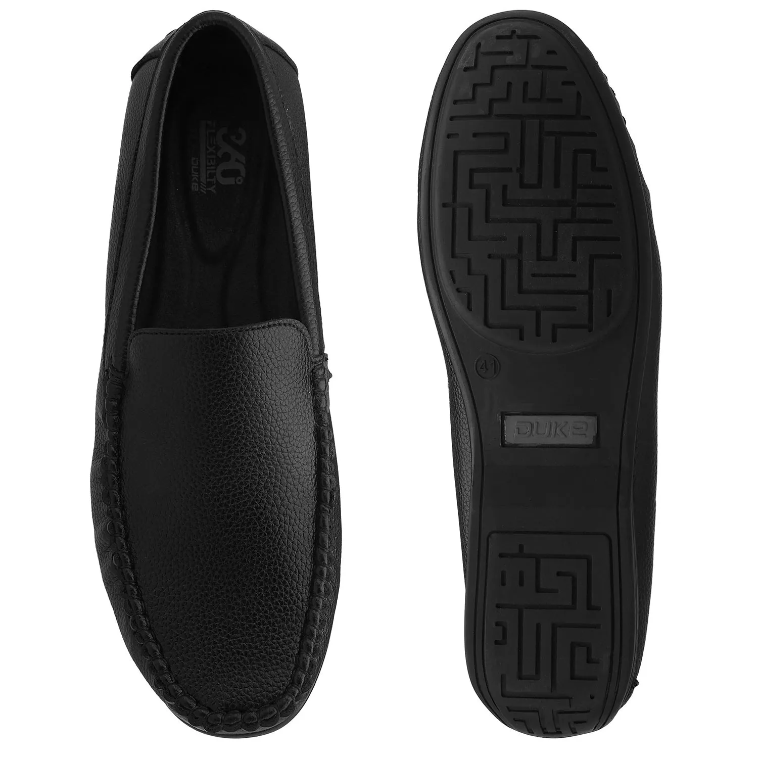 Duke Men Textured 360 Flexible Loafers (FWOL4016)