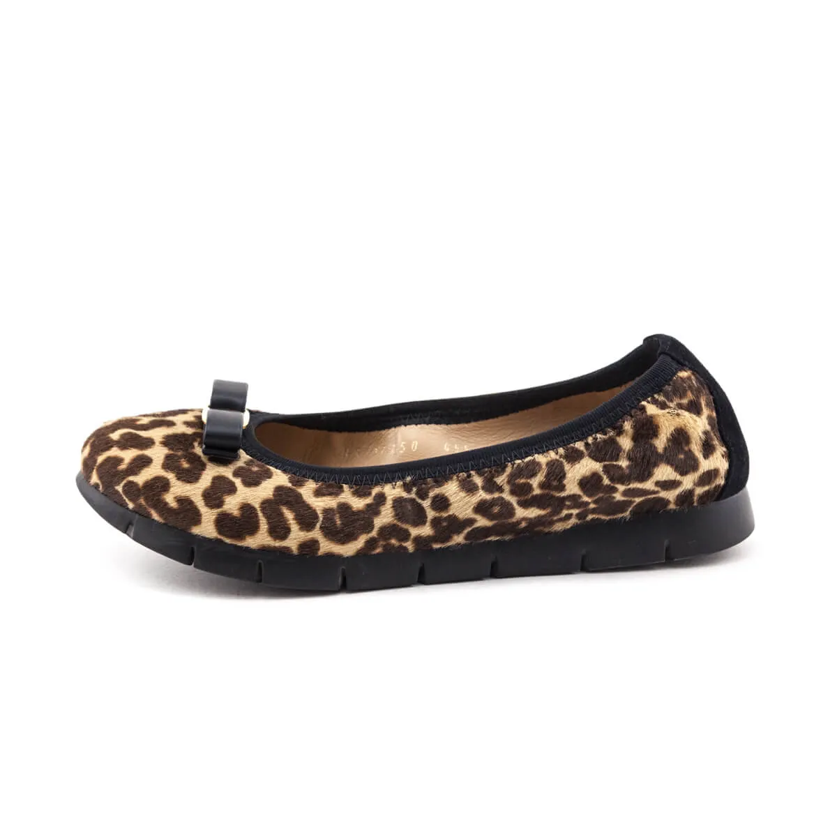 Ferragamo Leopard Pony Hair Ballet Flats Size US 5 | EU 35
