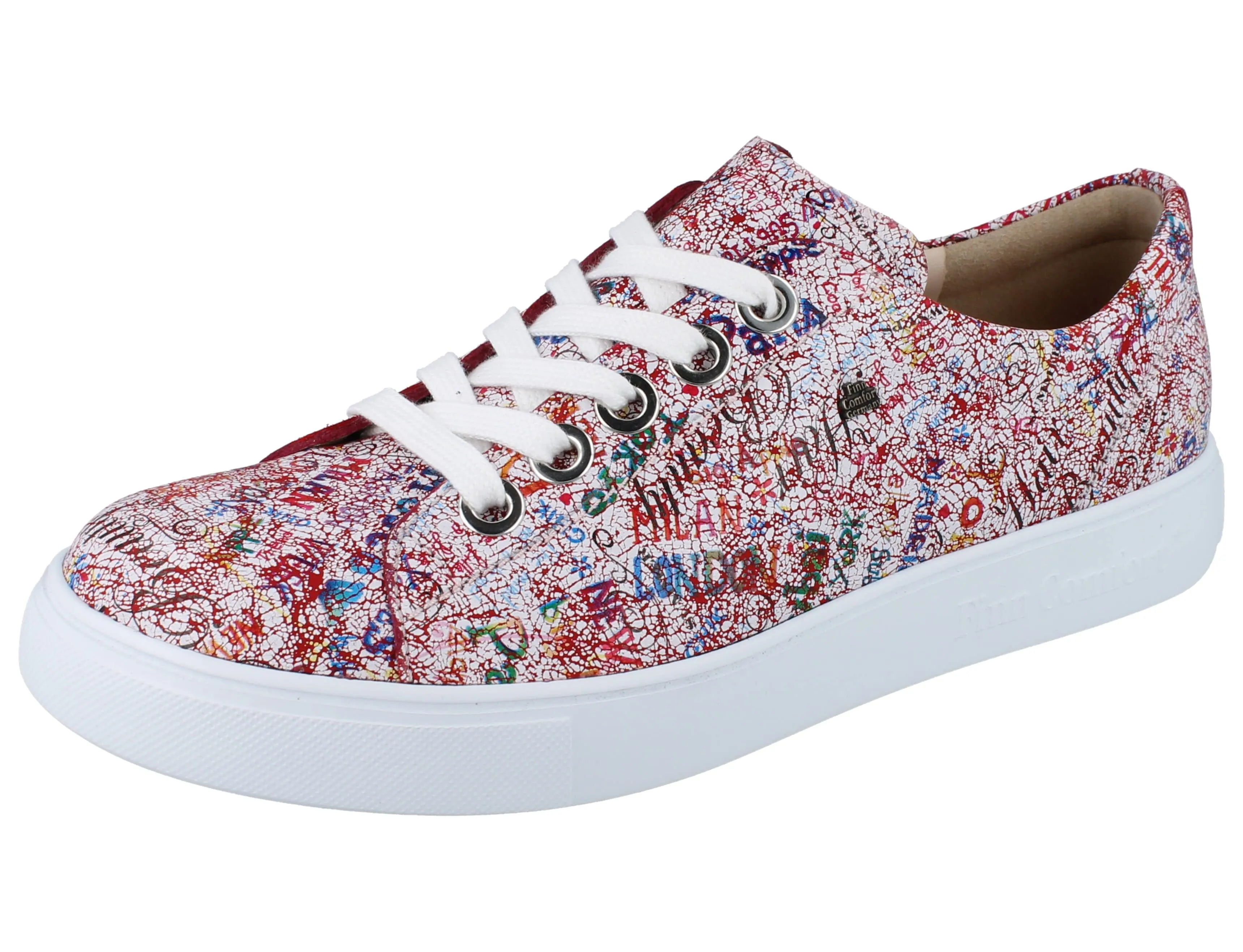 Finn Comfort Women's El Paso Sneakers- Words Rosso