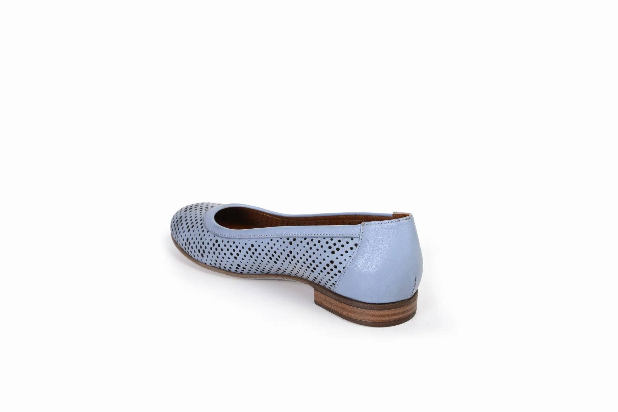FOOT FEDERATION OPENWORK FLAT WOMEN'S SHOE DENIM BLUE