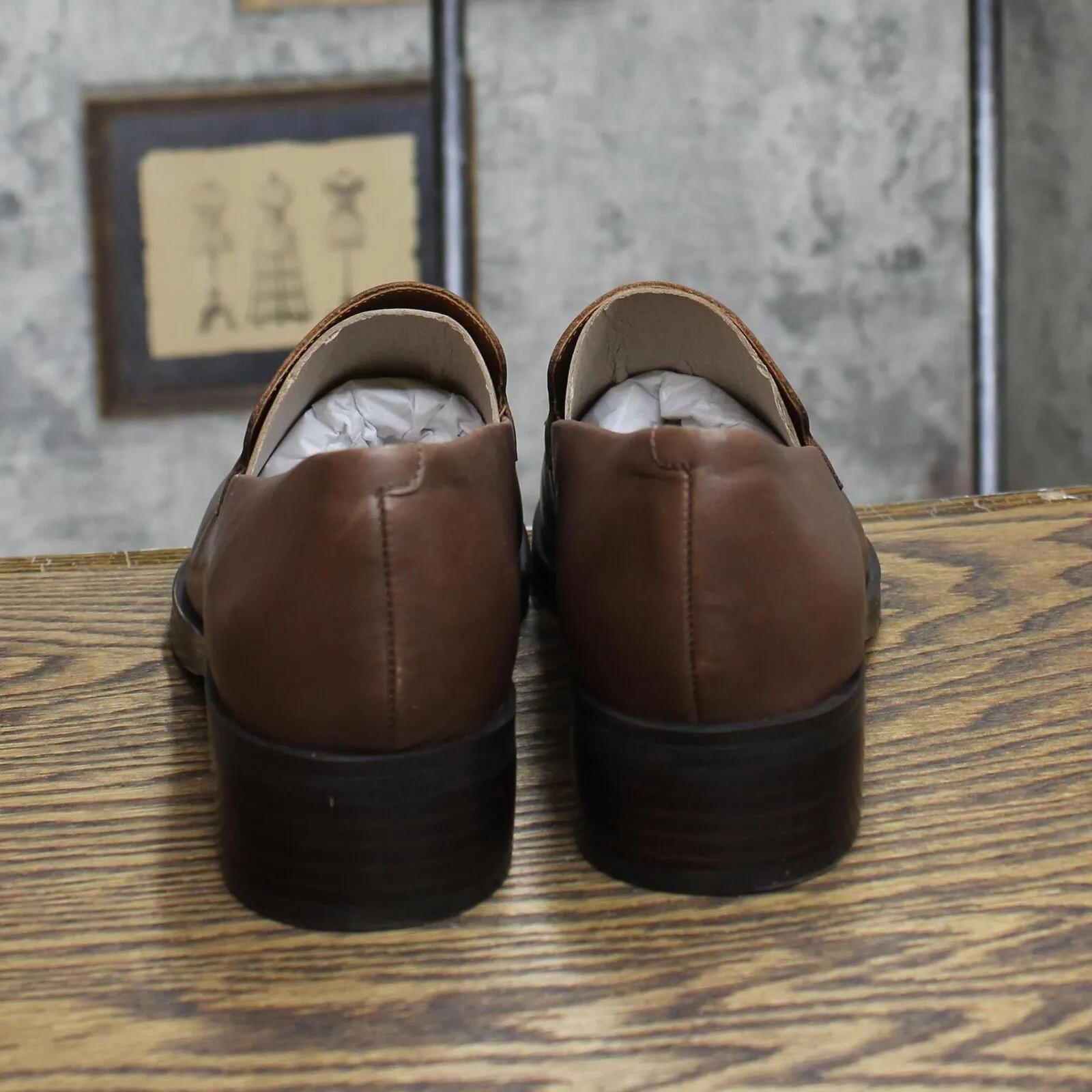 Franco Sarto Women's Bocca Slip-On Loafer Shoes 28912L6 Oxford Brown 10W