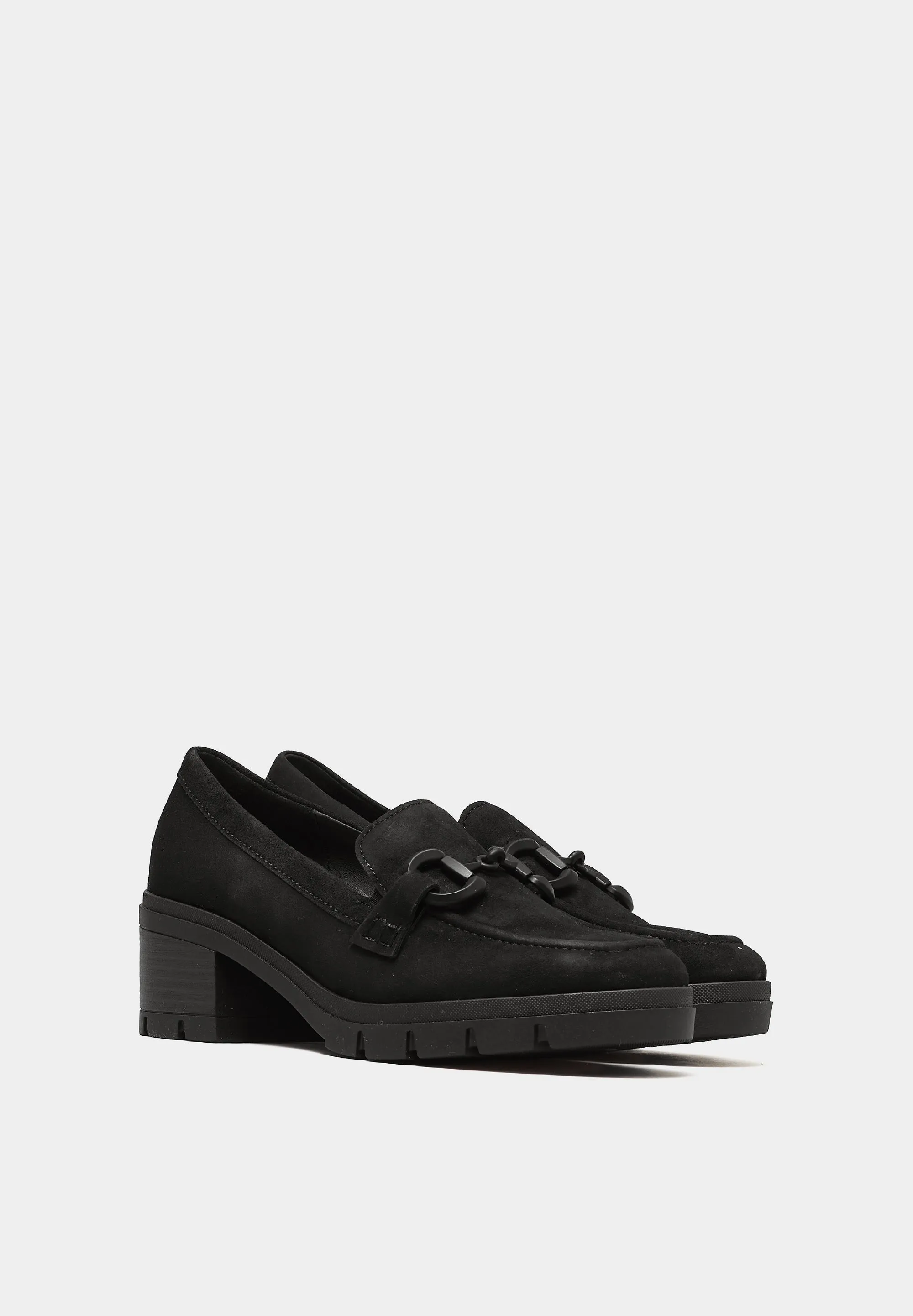 Gabor-Suede Loafers (MID) Black Suede