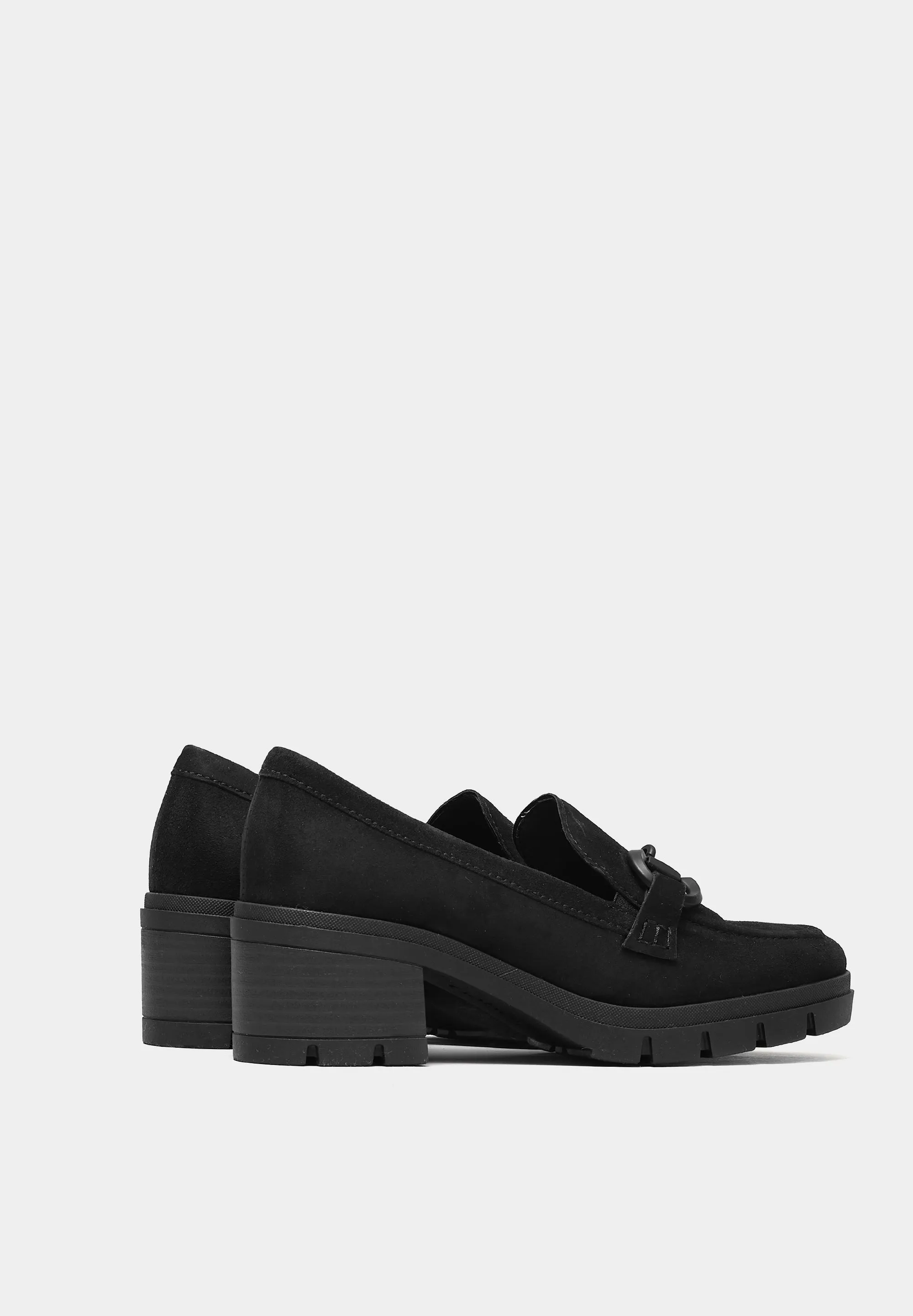 Gabor-Suede Loafers (MID) Black Suede