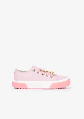 Girl's Pink Unicorn Sneakers