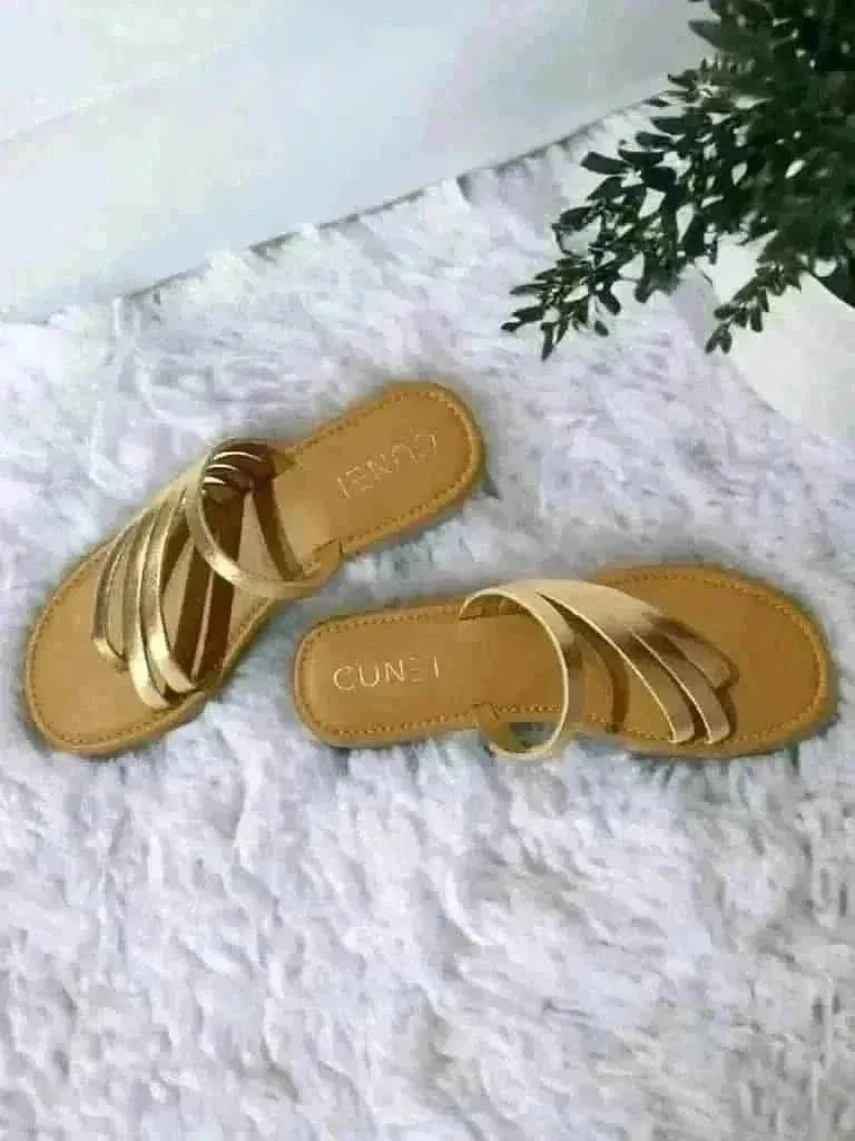 Golden Three Strand Flats