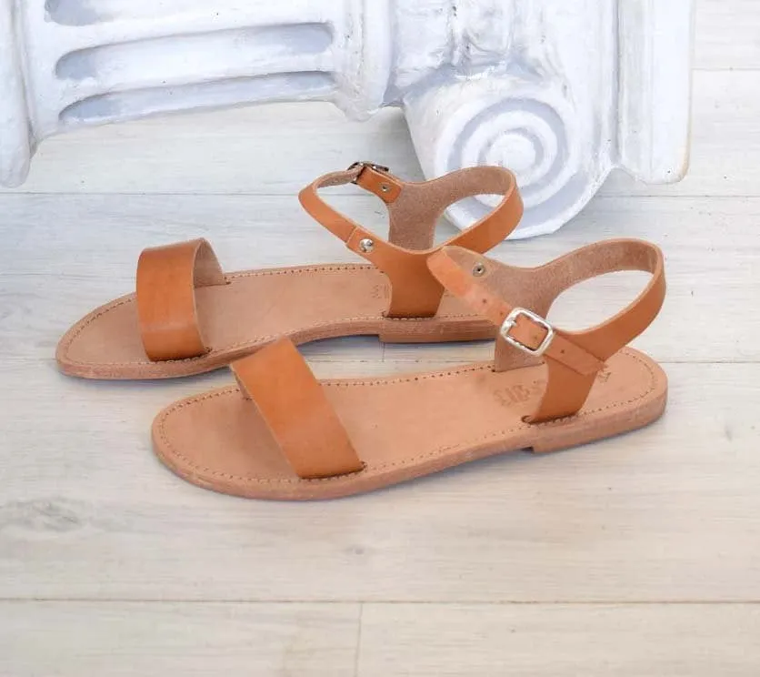 Greek handmade, Brown sandals, High Quality Genuine Leather, handcrafted leather, Roman sandals, Spartan leather sandals, ANTIPAROS
