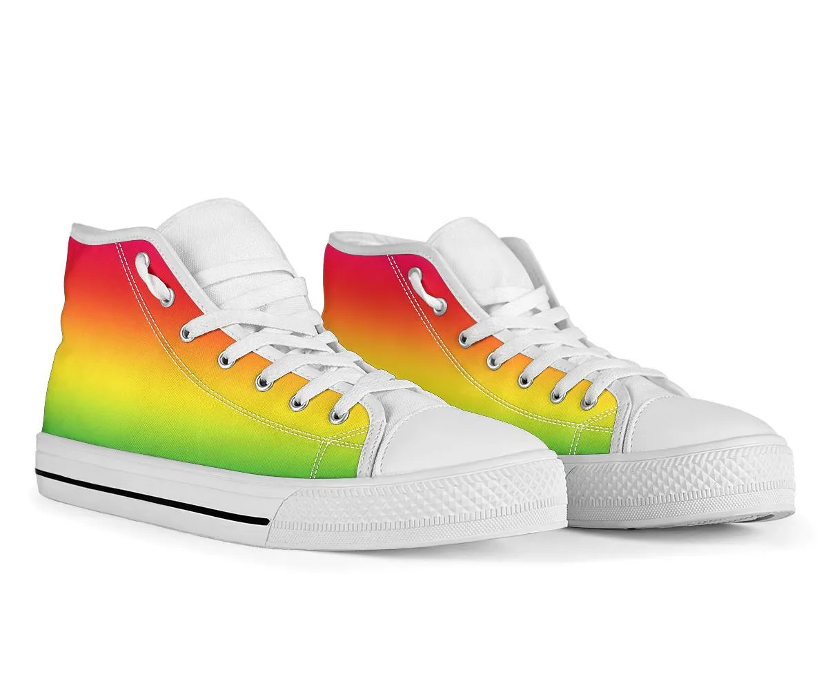 High Top Sneakers - Unisex Colorful Sneakers #2 | Custom Sneakers Women, Custom Women's Sneakers, Customized Sneakers, High Top Sneakers for Women