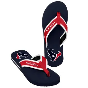 Houston Texans NFL Mens Team Color Contour Flip Flops