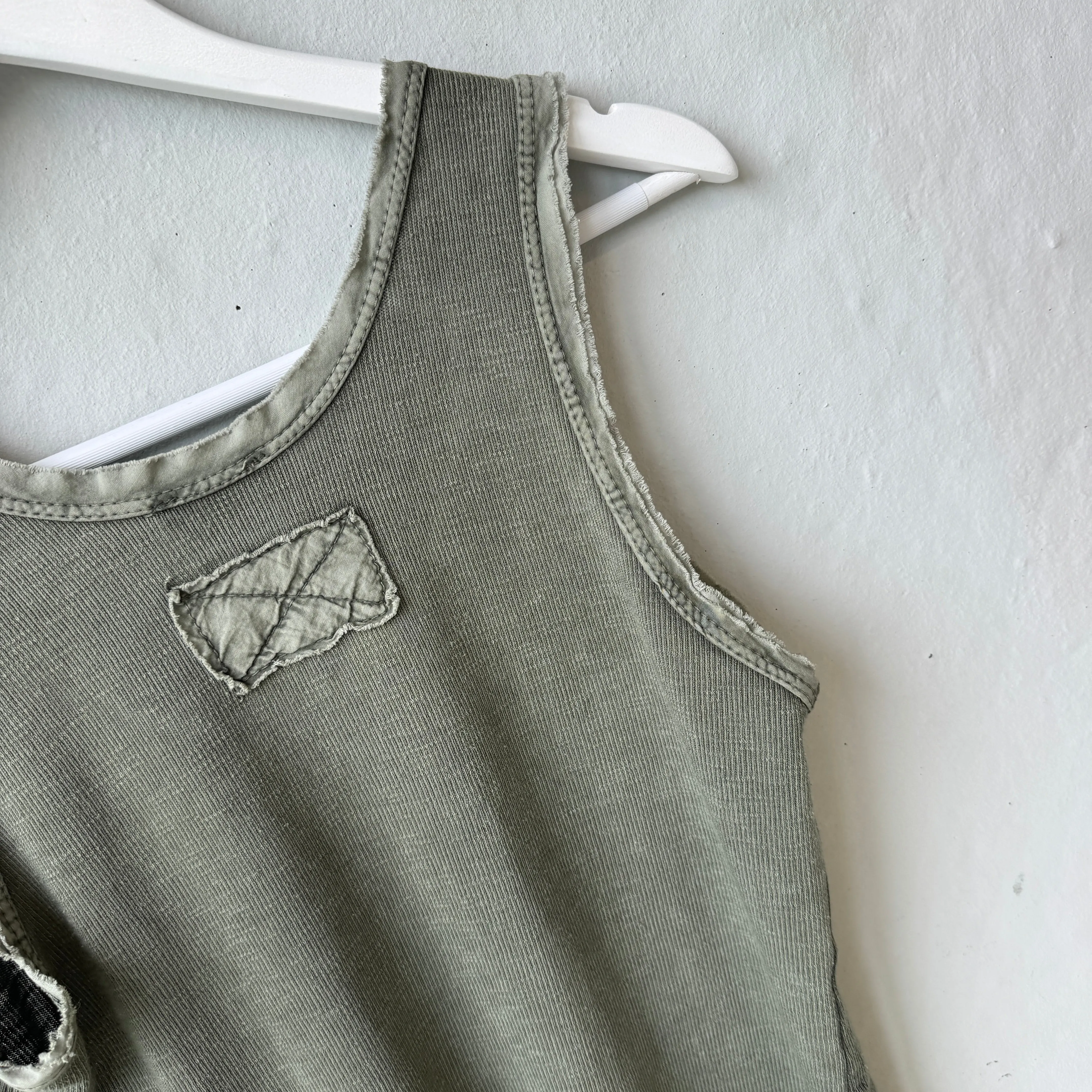 IBIZA TOWN tank top WASHED KHAKI *NEW*