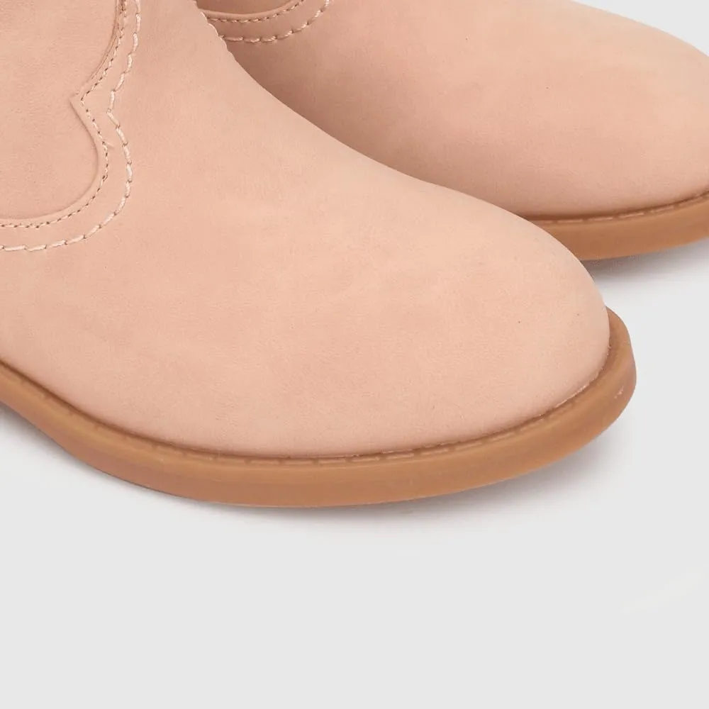 Kid Boots for Girls - Fashionable, Durable & Lightweight Boots - Leather, Non-Slip Insoles - Stylish Footwear for Kids