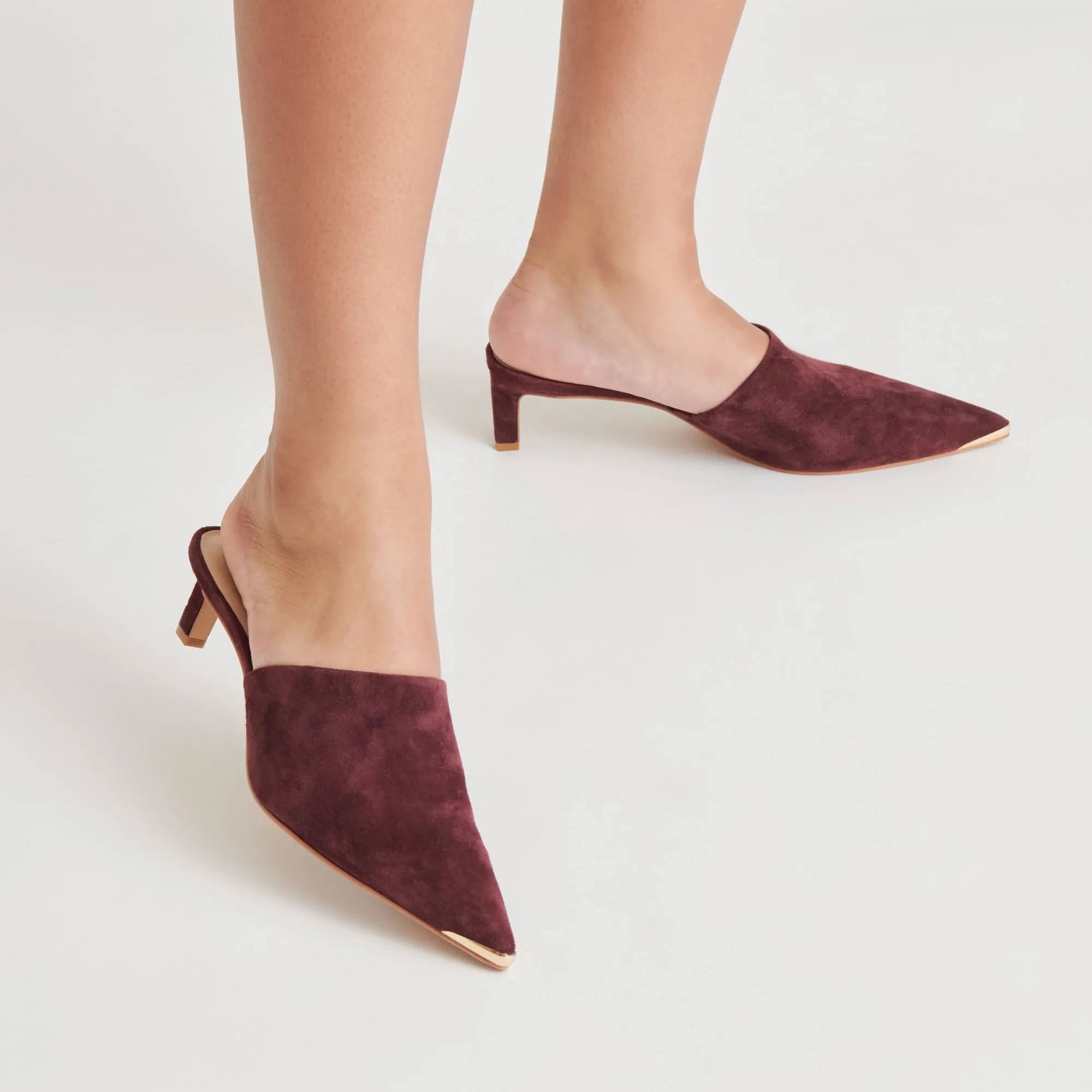 LEXY HEELS CRANBERRY SUEDE