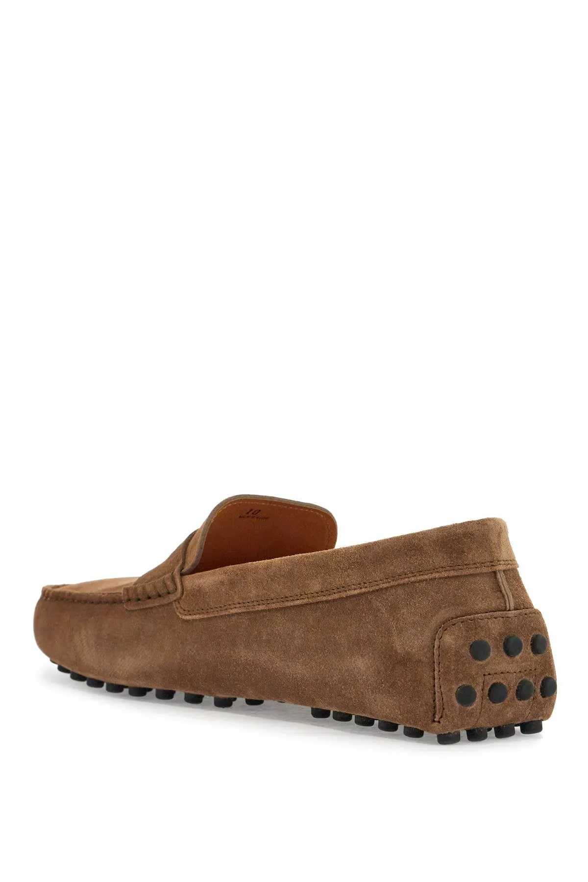 light walnut leather driving moccasin XXM22L00010RE0 NOCE CHIARO