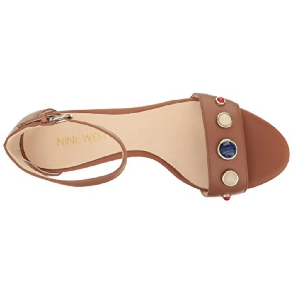 Lilac Dark Natural Nine West Sandal