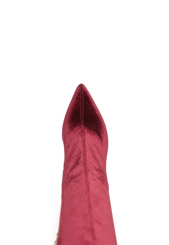 Madman Over-the-Knee Velvet Boots