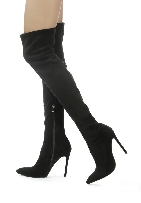 Madman Over-the-Knee Velvet Boots