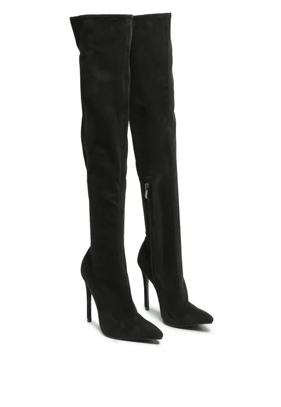 Madman Over-the-Knee Velvet Boots