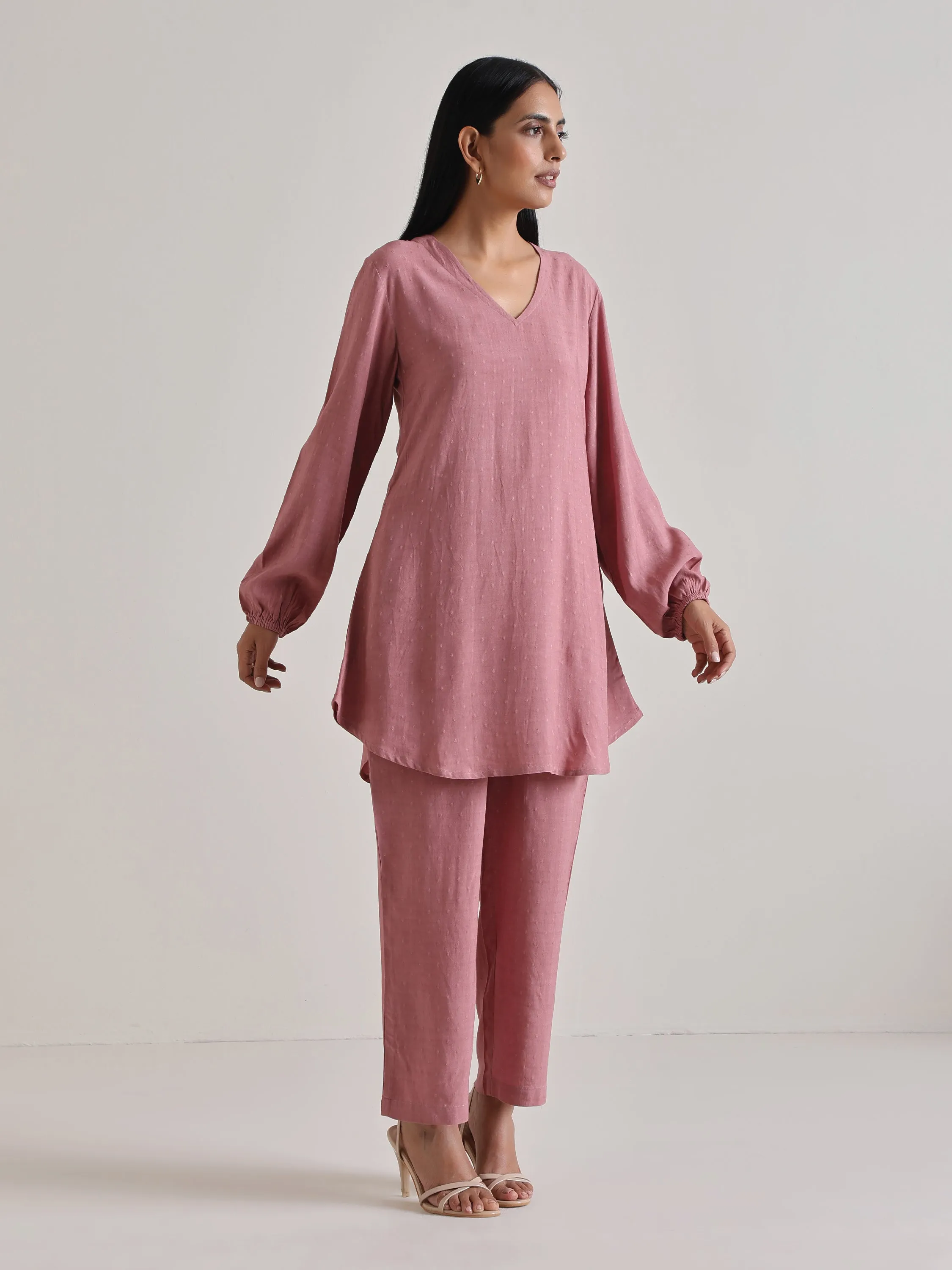 Mauve Short Co-Ord Set