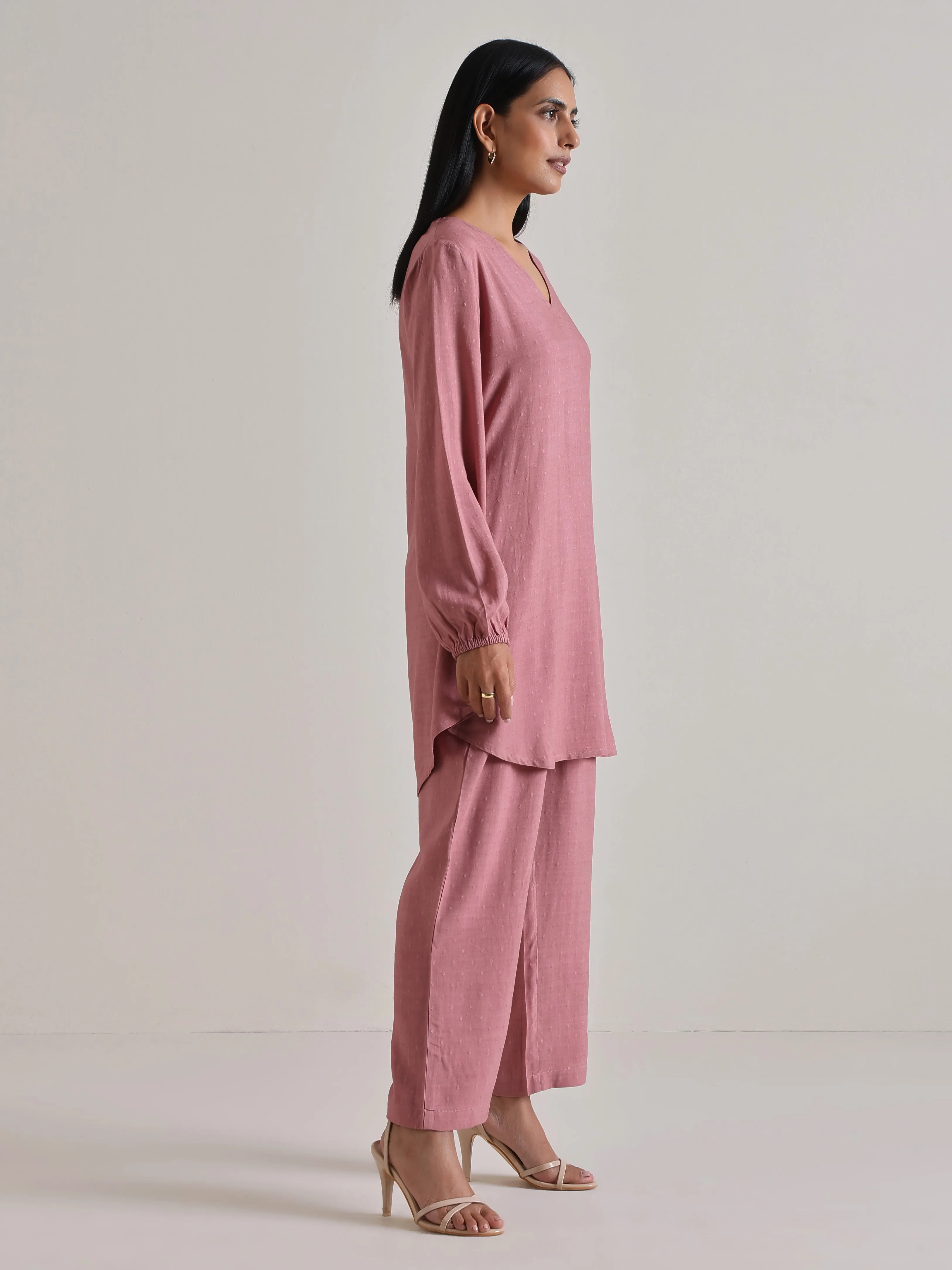Mauve Short Co-Ord Set