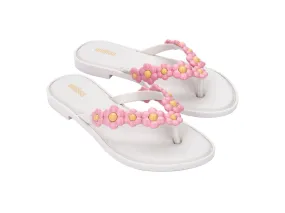 Melissa Spring AD White Pink Flipflops For Women