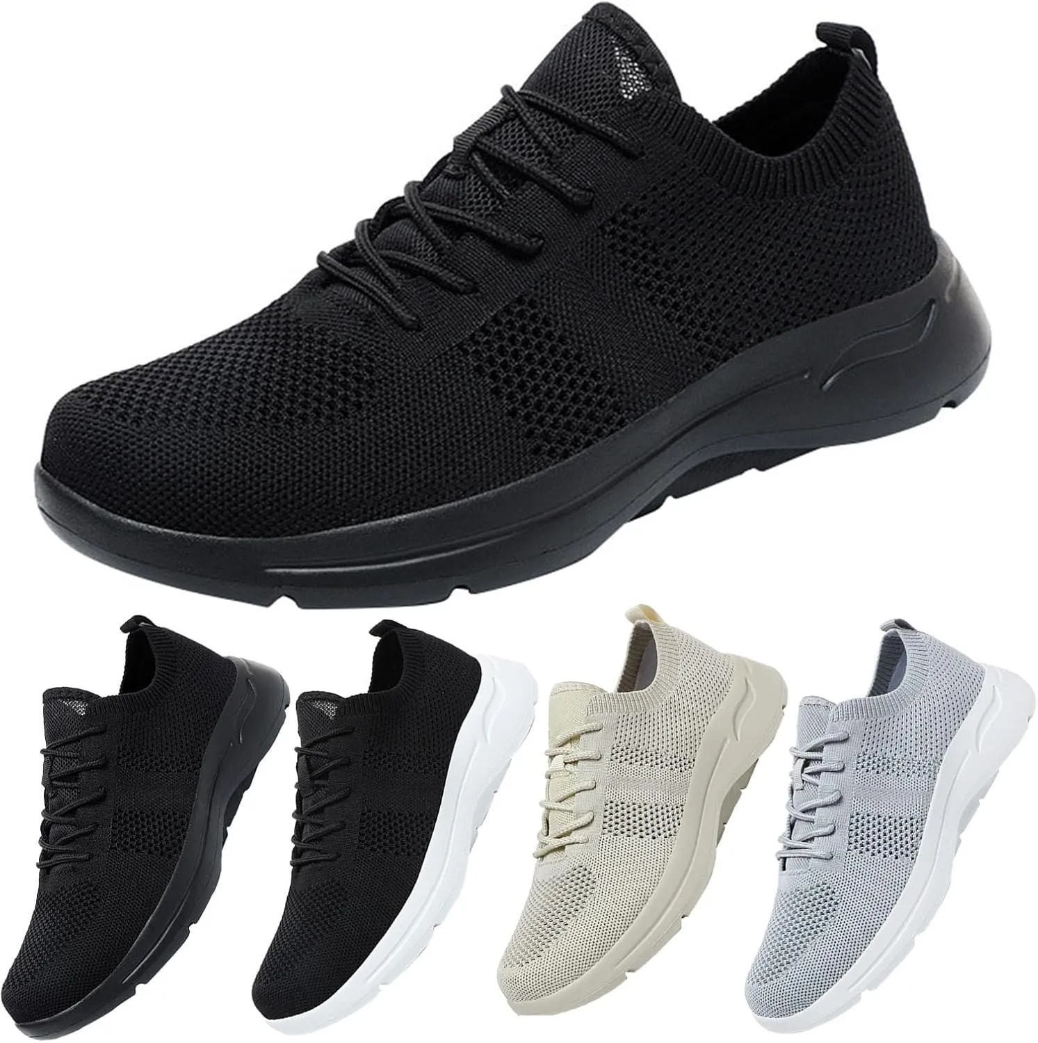 Men's Casual Dress Shoes Comfort Walking Shoes Mesh Mens Dress Shoes Wide Width Ladies Casual Shoes High Top Sneakers Steel Toe Tennis Shoe Loafers Shoe