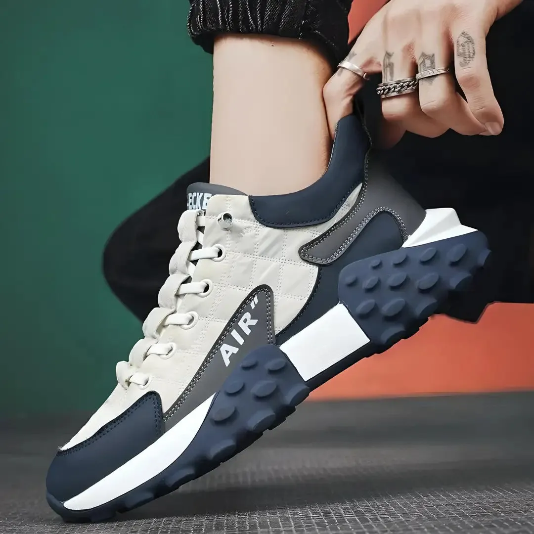 Men's Casual Shoes Thick Base Sneakers for Men White Color