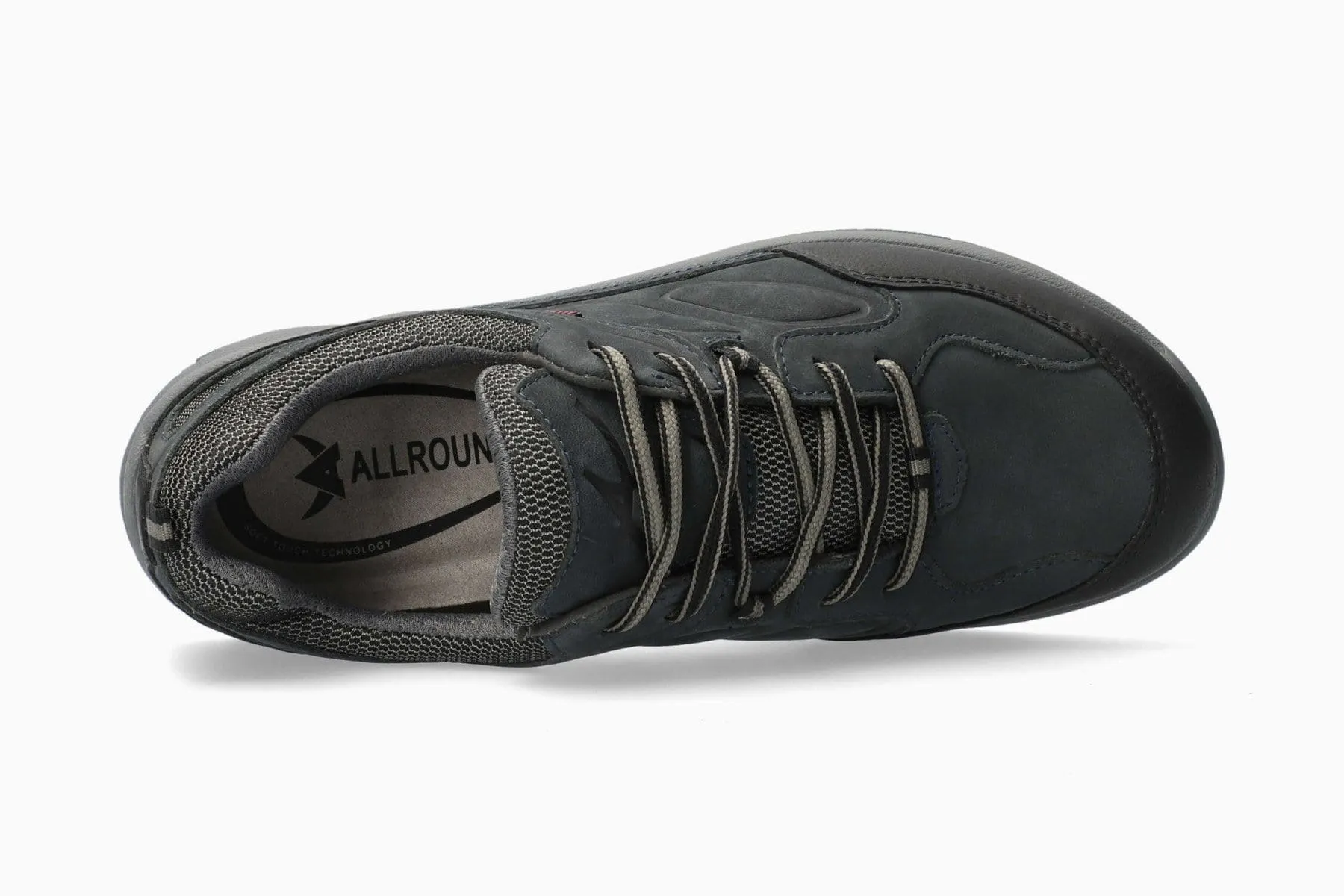 Mephisto All Rounder Men's Caletto-Tex Walking Shoes- Black/Eclipse
