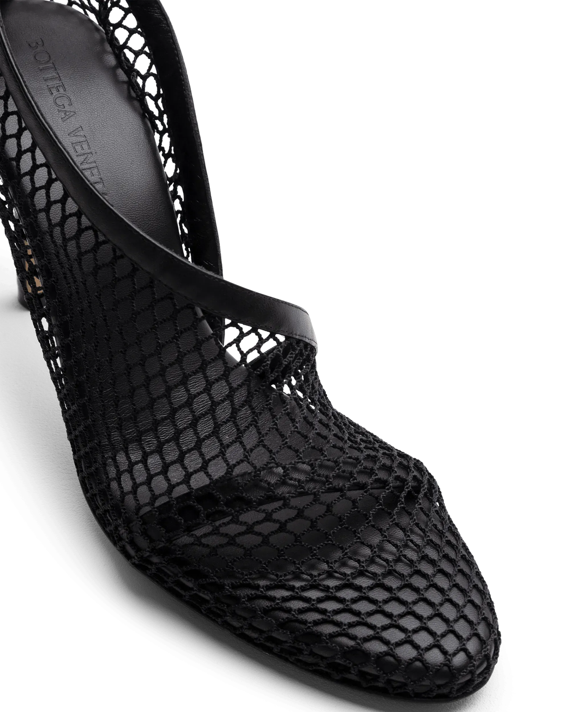 Mesh Ankle Strap Heels