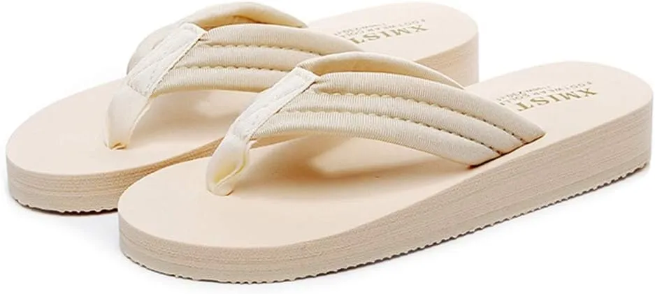 MIOKE Women's Summer Beach Flat Flipflops Sandals Comfort Soft Slip On Anti-Slip Casual Pool Thong Sandal