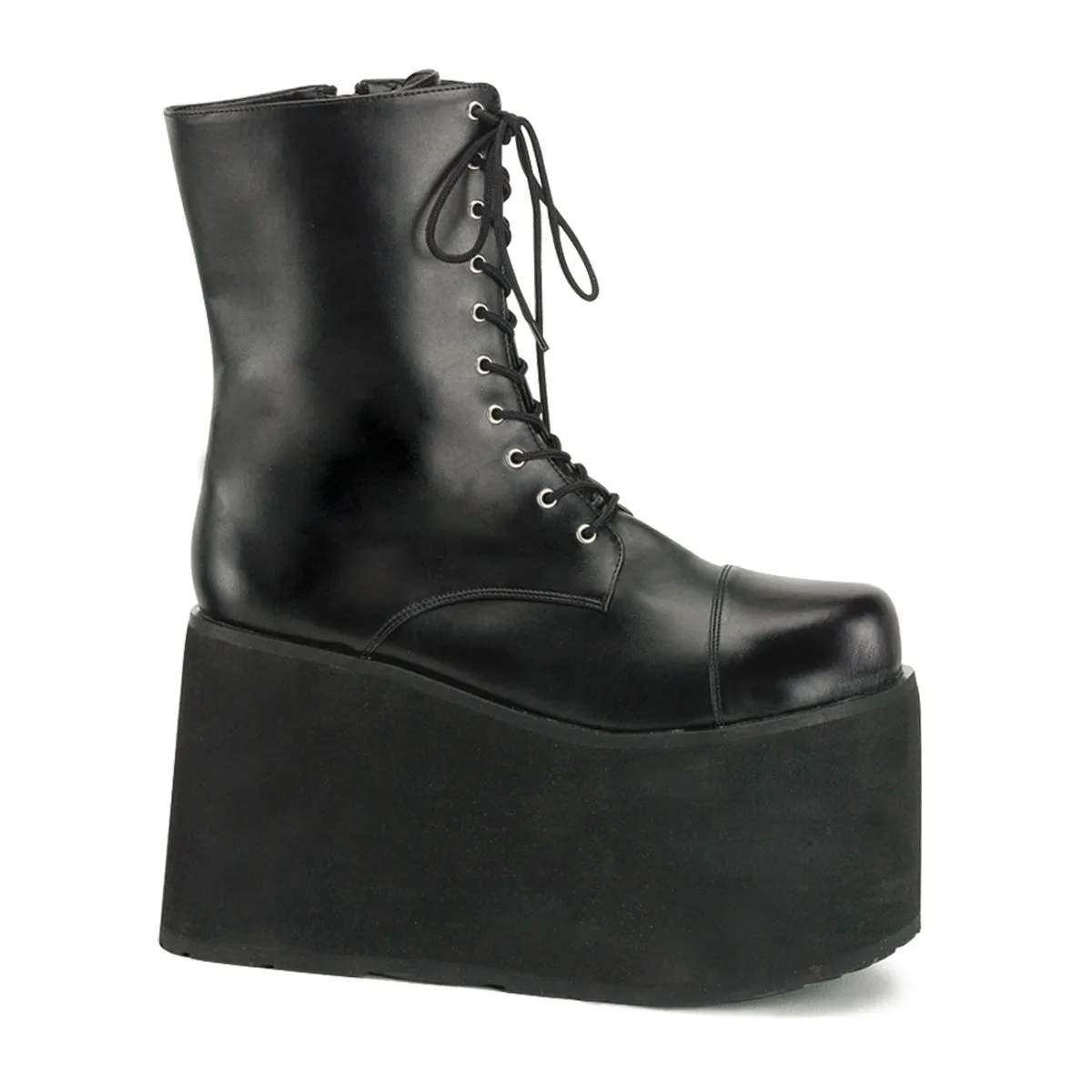 MONSTER-10 Fancy Dress Costume Funtasma Men's Boots Black Pu