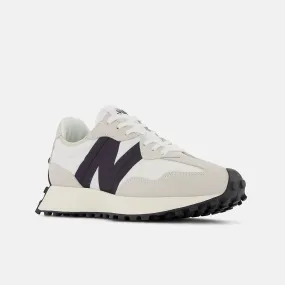 New Balance Women's 327 Sneaker- White/Black