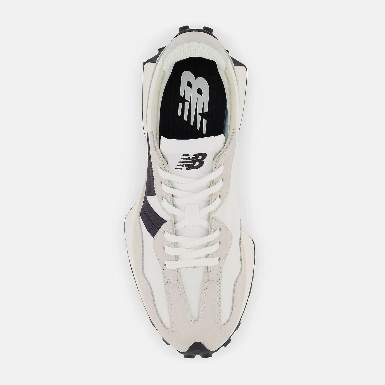 New Balance Women's 327 Sneaker- White/Black
