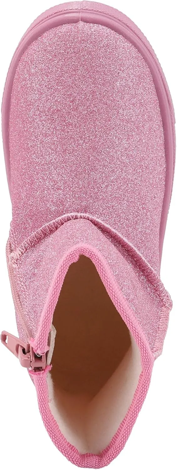 Oomphies Frost Kids' Cozy Boots with Faux Fur Lining and Side Zipper  Durable Microfiber Upper, Rubber Sole