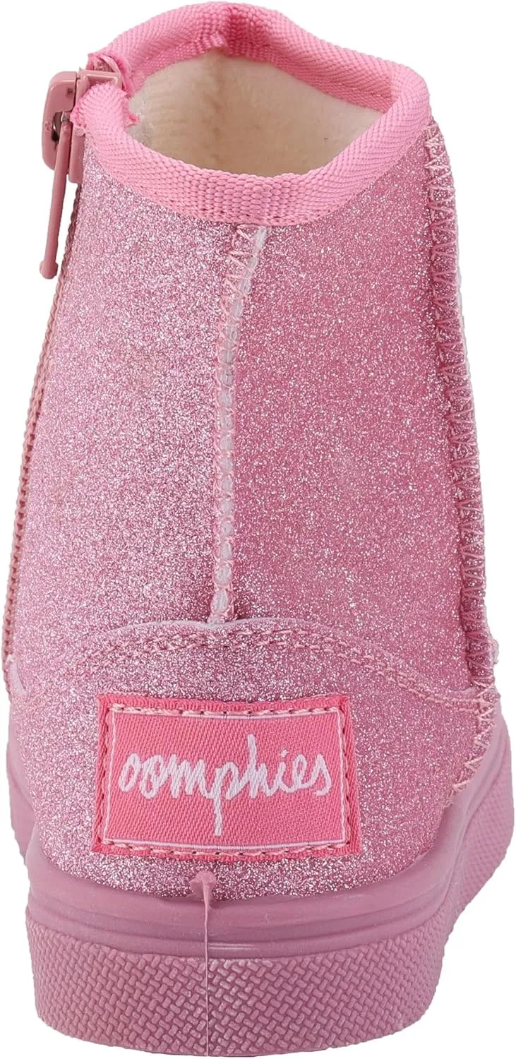 Oomphies Frost Kids' Cozy Boots with Faux Fur Lining and Side Zipper  Durable Microfiber Upper, Rubber Sole