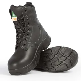 P&F Women's Safety Work Boots PF682 CSA 8" Lightweight Full-Grain Leather, Steel Toe, Puncture-Resistant Midsoles, Oil-Resistant, Ultra Comfort | Sizes 5-11