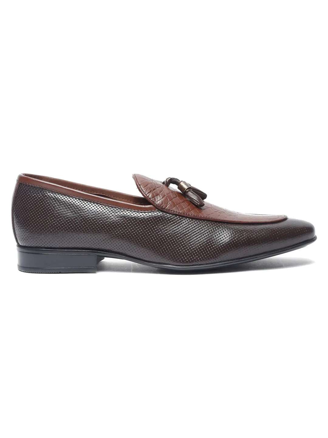Pelle Albero Tan Penne Loafers for Men