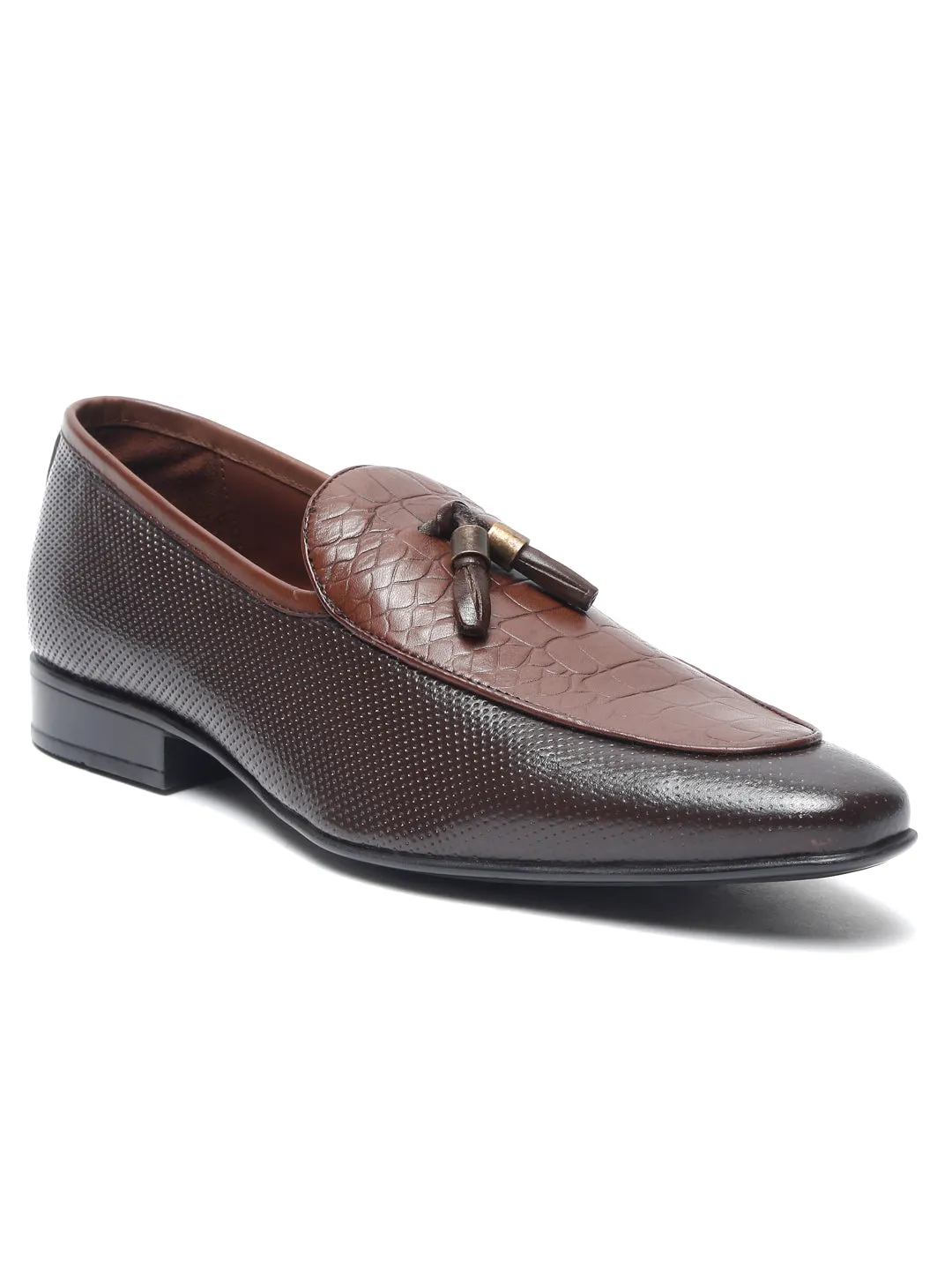 Pelle Albero Tan Penne Loafers for Men